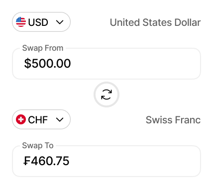 Swap money