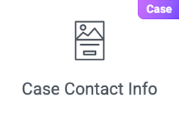 Widget contact info