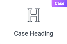 Widget heading